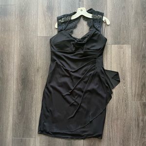 Little Black Dress with Lace Detail - Size 14